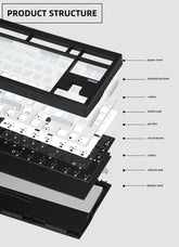 ZUOYA GMK87-L DIY Barebones TKL Mechanical Keyboard Kit